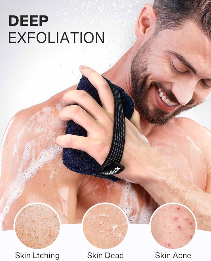 Yiclick Exfoliating Body Scrubber & Shower Exfoliator – Mens Body Scrubber & - Image 5