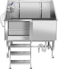 Professional 304 Stainless Steel Dog Bathing Station, 50 inch Pet Grooming Tub by ROREP