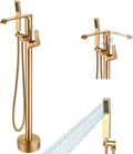 Floor Mount Tub Faucet Gold: Freestanding Bathtub Faucet by beelee