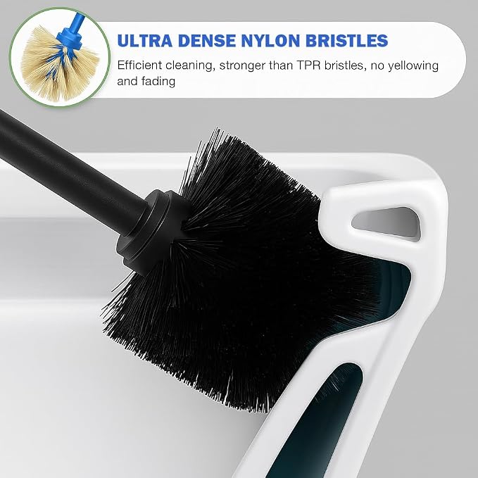 304 Stainless Steel Toilet Brush and Holder Set, Toilet Bowl Brush and Holder - Image 8
