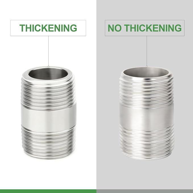 TAISHER 2PCS Stainless Steel Pipe Fittings - Image 3