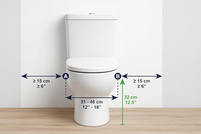 KMINA Toilet Safety Rails for Seniors, Heavy Duty Frame - Image 6