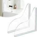 2 Pack Silicone Shower Splash Guard, Acrylic Sink Splash Guard by WYVAS