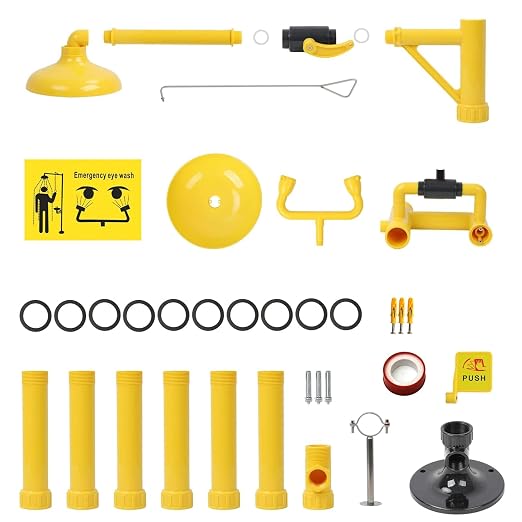 Emergency Shower Eyewash Station OSHA Approved, Eye Wash and Shower Combination - Image 7