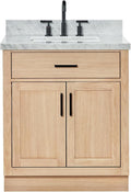 ARIEL Hepburn 31" Inch Oak Single Bathroom Vanity by Ariel