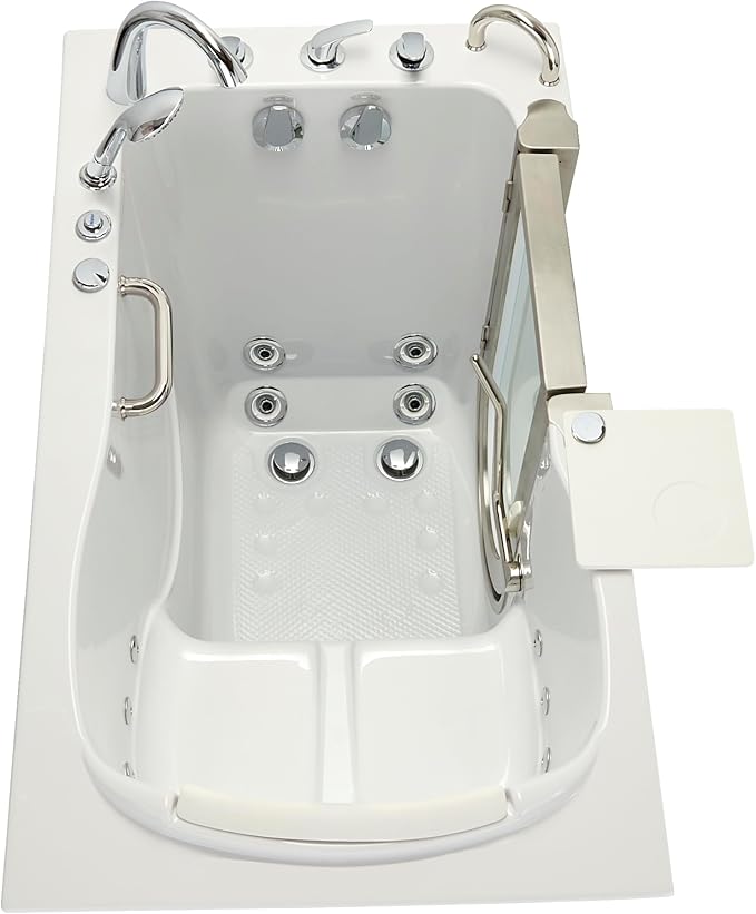 Ella Royal 32"x52" Acrylic Hydro Massage Walk-In Bathtub - Image 5