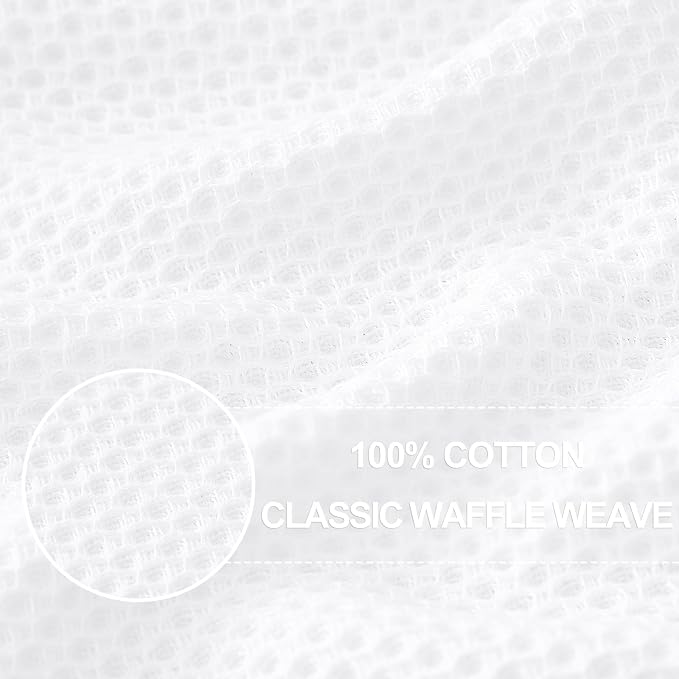 Homaxy 100% Cotton Waffle Weave Kitchen Dish Towels, Ultra Soft Absorbent Quick - Image 2