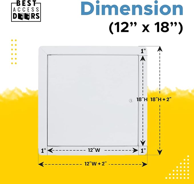 Best 12" x 18" Universal Access Panel – Flush Steel Door - Image 3