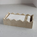 Natural Travertine Guest Towel Holder 9.8" × 4.9" by Natust