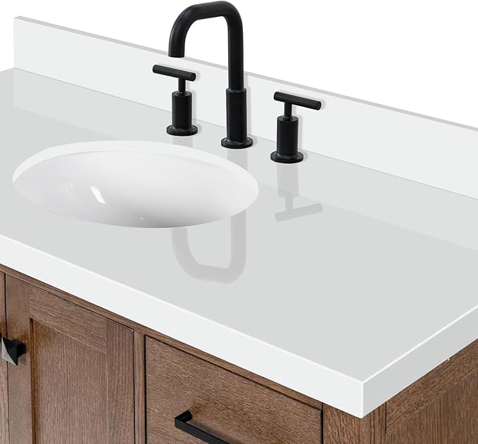 ARIEL Cambridge 49 Inch Single Oval Sink Bathroom Vanity - Image 12