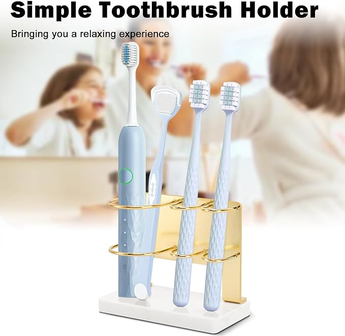 Toothbrush Holder for Bathroom Counter, Metal Toothbrush and Toothpaste Holder - Image 8