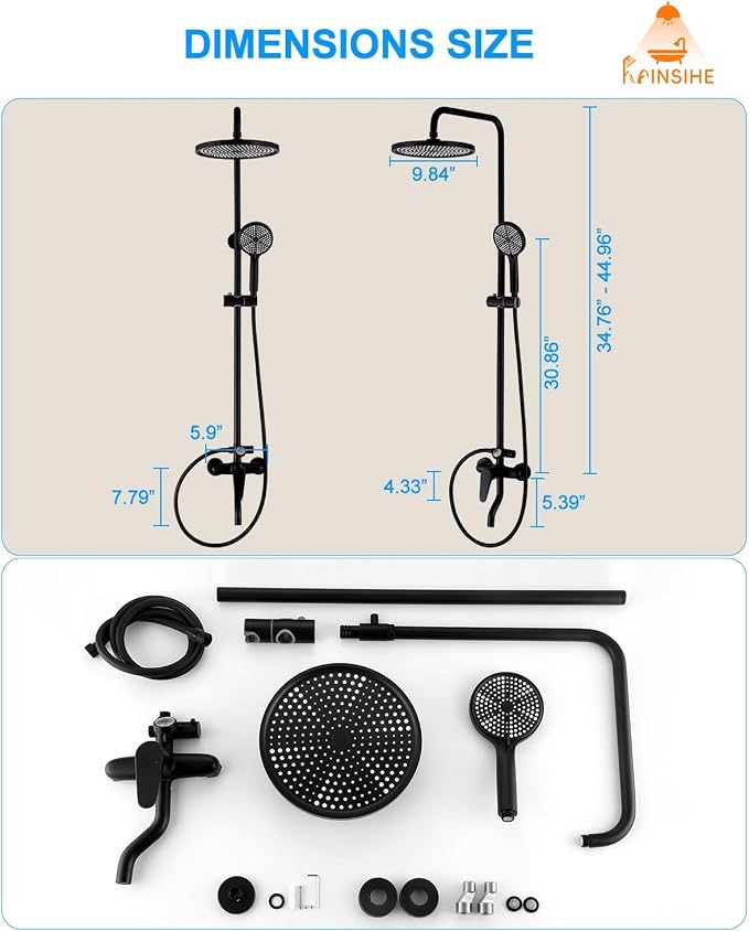Outdoor Shower Kit, Exposed Shower System - Image 6