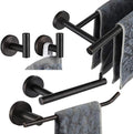 JQK Bathroom Hardware Set Oil Rubbed Bronze, 5-Piece Bath Accessories Set Wall by Homeimprovement