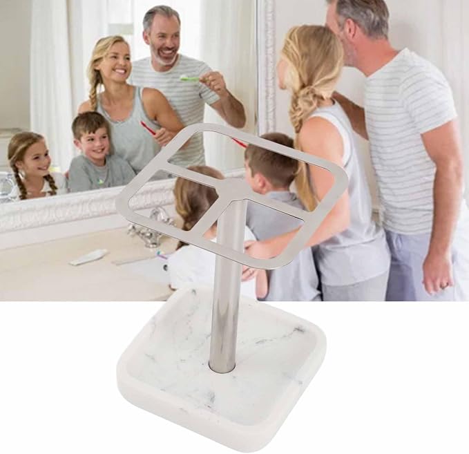 Stainless Steel Toothbrush Holder, Toothbrush and Toothpaste Stand, Bathroom - Image 5