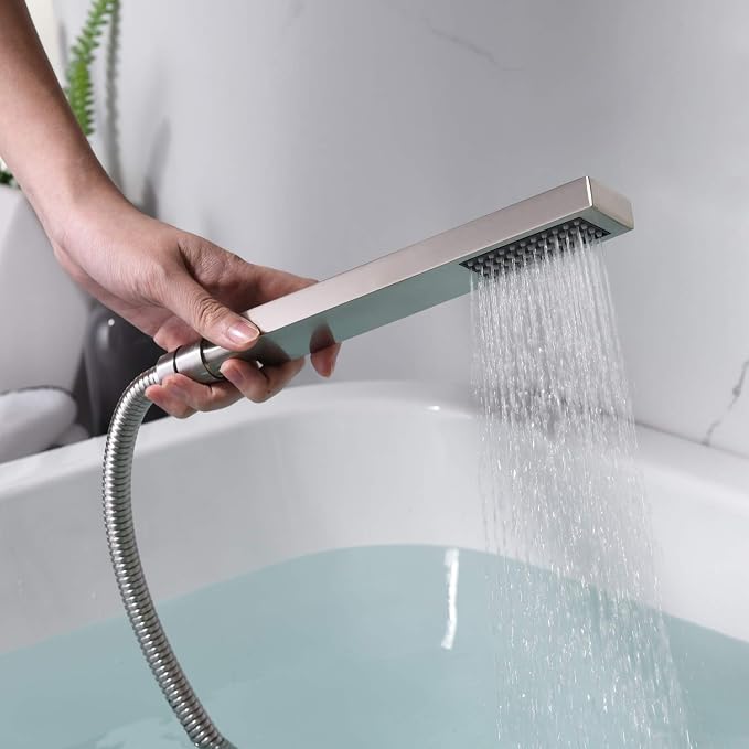 sumerain Wall Mount Tub Filler Brushed Nickel - Image 7