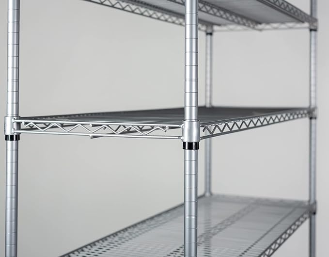Omega 30" Deep x 42" Wide x 54" High 3 Tier Gray Starter Shelving Unit - Image 3
