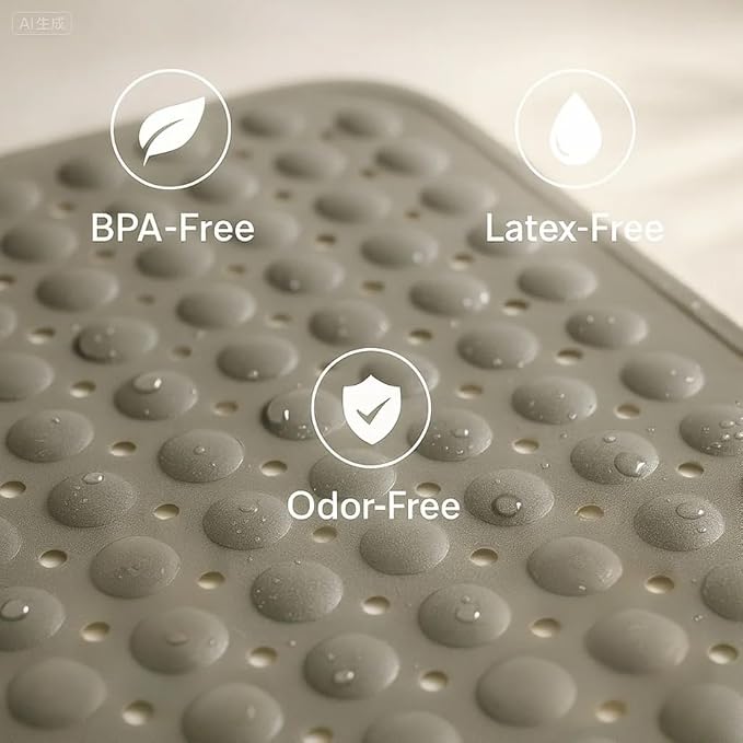 Bath and Shower Safety Mats 27.5x15 inch, Non Slip - Image 7
