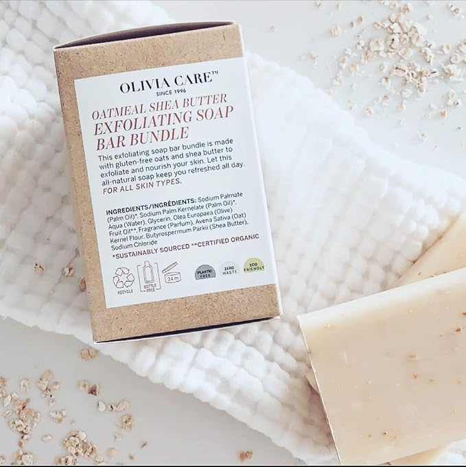 Olivia Care Exfoliating Bar Soap Pack by – 100% Natural & Organic - Image 6