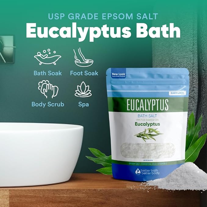 Eucalyptus Bath Salt 32 Ounces Epsom Salt - Image 4