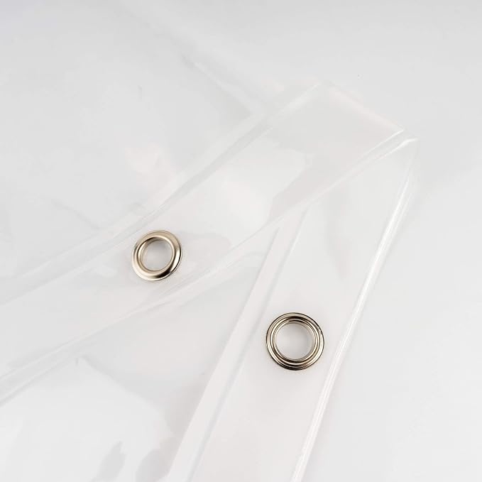 Clear Stall Shower Curtain Liner Plastic Shower Liner 72W x 60 H inch Washable - Image 4