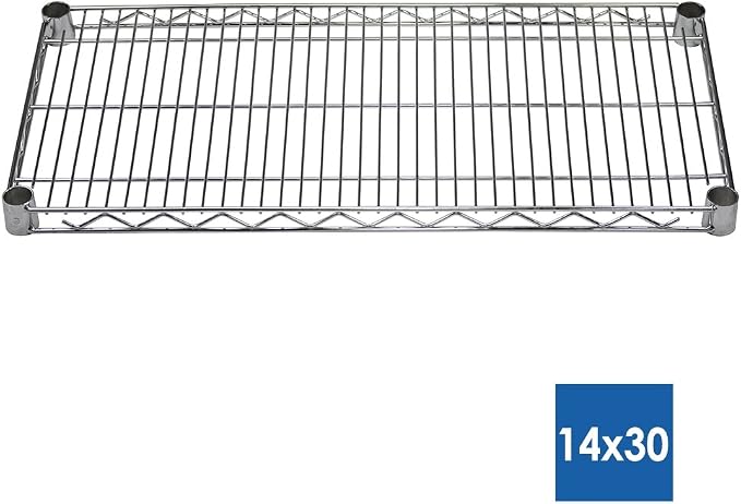 Shelving Inc. 14"d x 30" w x 84" h Chrome Wire Shelving - Image 2