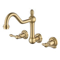 sumerain Vintage Wall Mount Tub Faucet, 8 Inches Center 3 Hole Bathtub Filler by SUMERAINFAUCETS