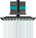 Square Rain Shower Head, High Flow Stainless Steel, Work by AULEEND