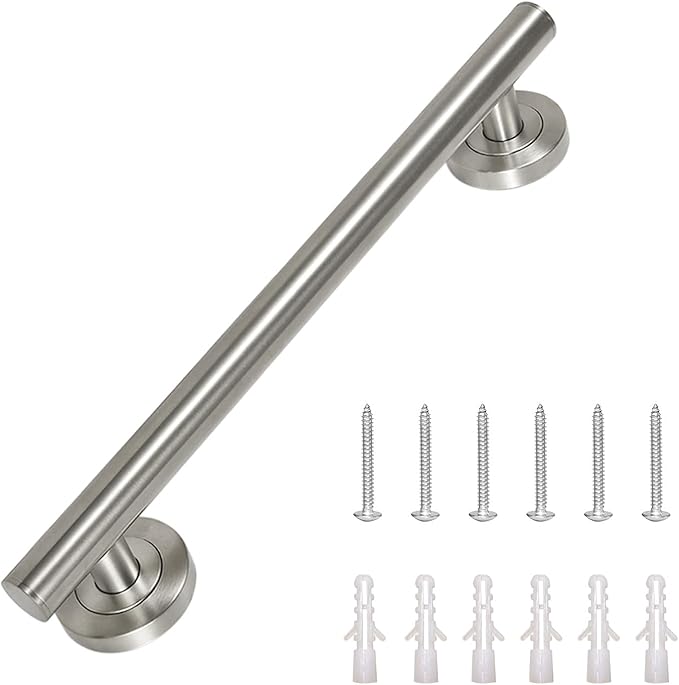 Lava Odoro Shower Grab Bar, Modern Stainless Steel Handicap Grab Bar - Image 4