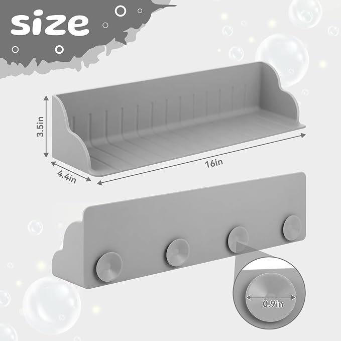 Bath Tub Splash Guard Shelf for Kids - Image 2