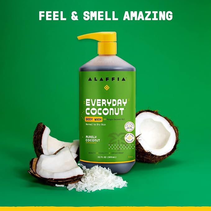 Alaffia Body Wash, Everyday Coconut, Vegan & Cruelty-Free, 32 Oz Ea - Image 7