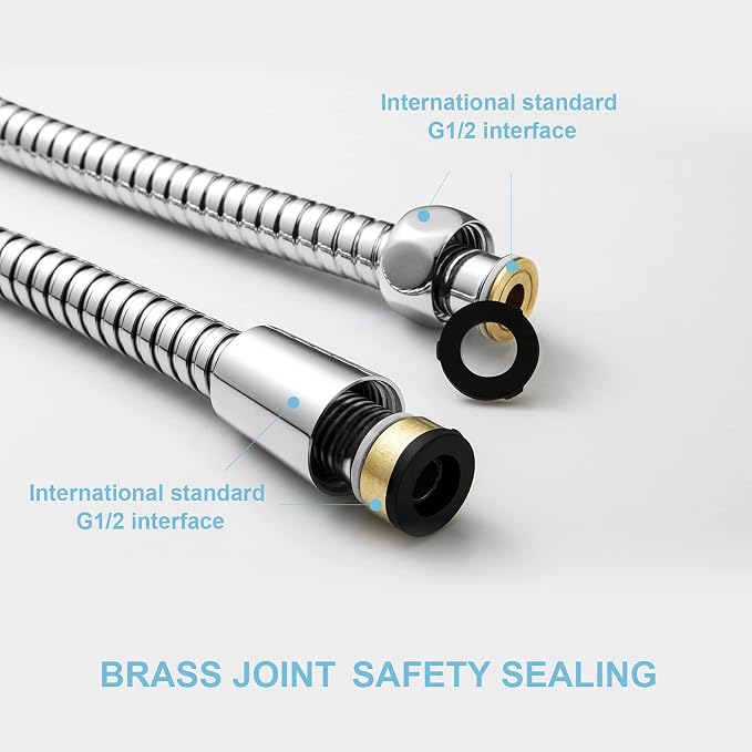 OFFO Shower Hose, Kink Free Stainless Steel Shower Hose Attachment - Image 3