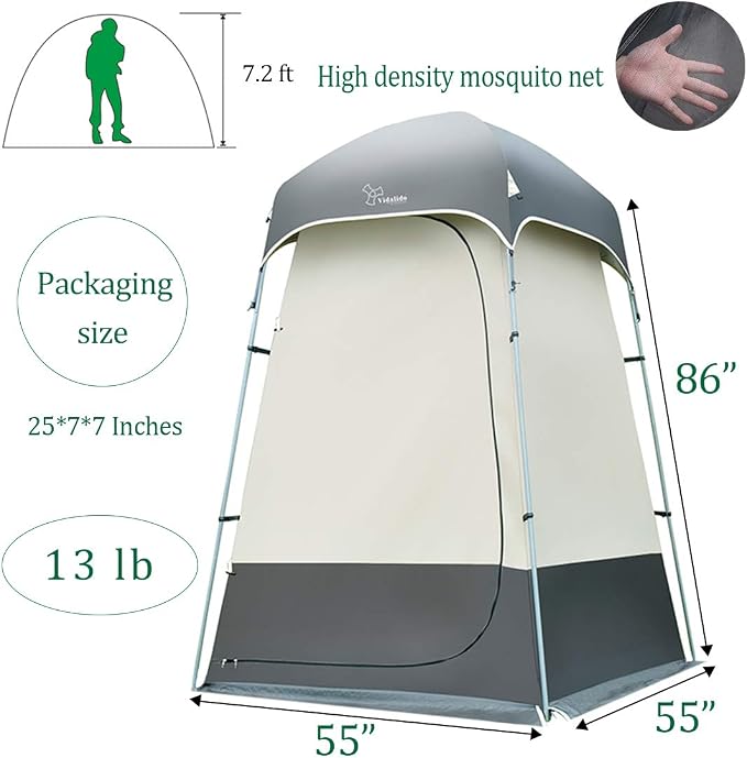 Outdoor Shower Tent Changing Room Privacy Portable Camping Shelters - Image 6