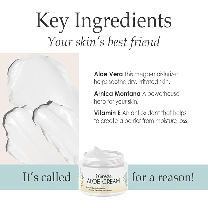 Deluvia Miracle Aloe Cream | Face & Body Moisturizer - Image 8