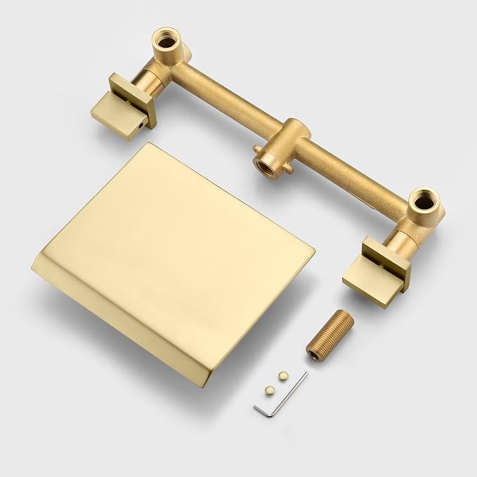 SUMERAIN Waterfall Tub Faucet Wall Mount Bathtub Faucet - Image 6