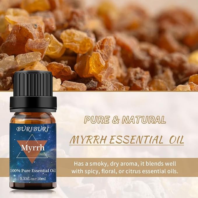 BURIBURI Frankincense Oil and Myrrh Essential Oils Gift Set, 100% Pure - Image 2