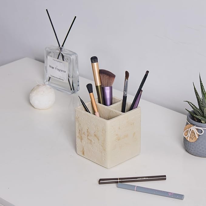 Natural Travertine Textures Toothbrush Holders - Image 6