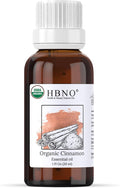 HBNO Organic Cinnamon Leaf Essential Oil - 1 oz Travel Size - USDA Certified by HBNO