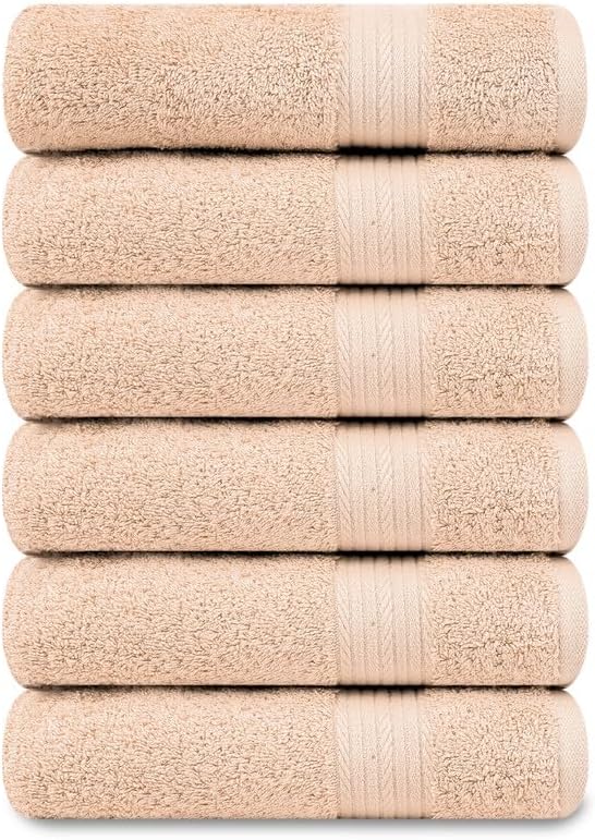 Ample Decor Hand Towel 18 X 28 Inch Pack of 6 600 GSM 100% Cotton, Oeko Tex - Image 4