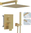 Hoimpro Shower System Set with 12 Inch Bathroom Rain Mixer Shower Head and by Hoimpro
