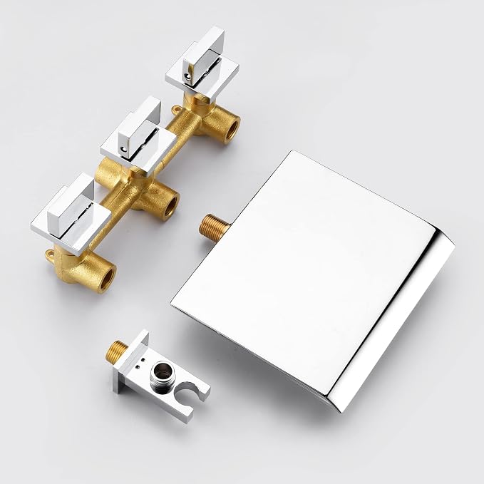 sumerain Waterfall Tub Faucet Wall Mount Bathtub Faucet - Image 7