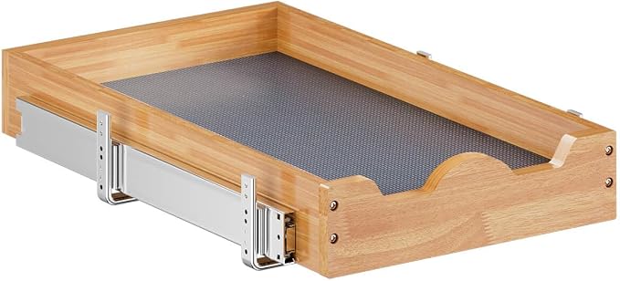 OCG Pull Out Drawers For Kitchen Cabinets 14" W x 21" D, Slide out Wood Drawer - Image 8