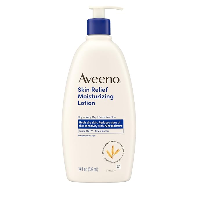 Aveeno Skin Relief Moisturizing Lotion Heals Very Dry, Sensitive Skin, by Aveeno