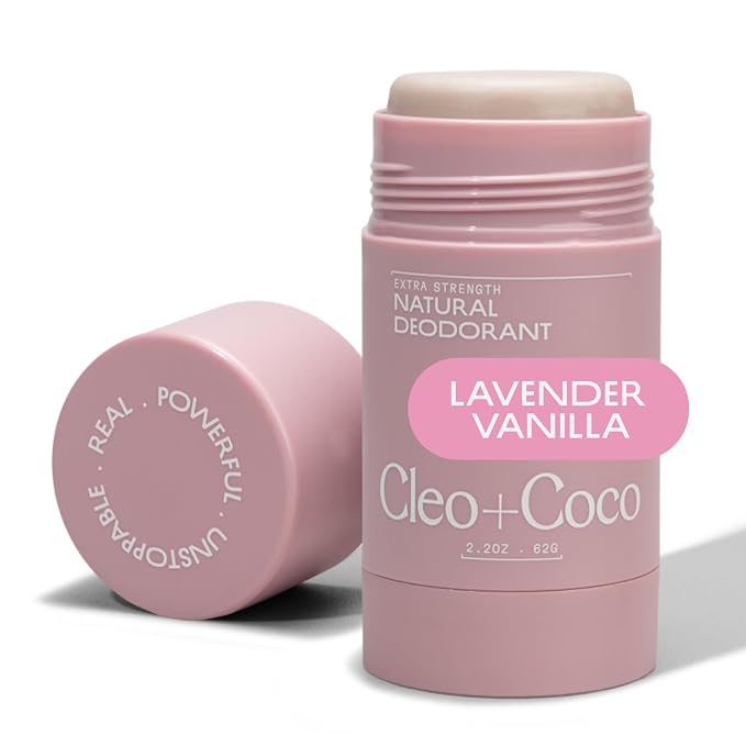 Cleo+Coco Extra Strength Deodorant Balm, Lavender Vanilla, Natural Aluminum by CleoCoco
