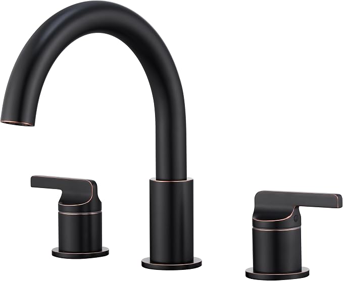SITGES Oil Rubbed Bronze High-Arc Bathtub Faucet, Solid Brass, 2-Handle Deck by SITGES