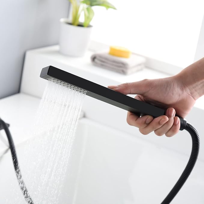 sumerain Black Roman Tub Faucet Waterfall Bathtub Faucet - Image 6