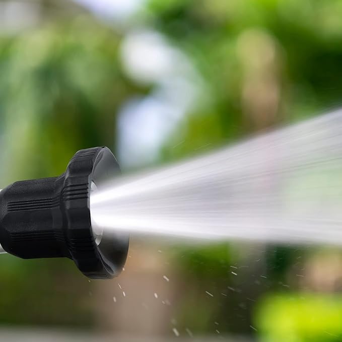 Hose Nozzle, Lichamp Heavy Duty Aluminum Fireman Style High Power Leak Proof - Image 6