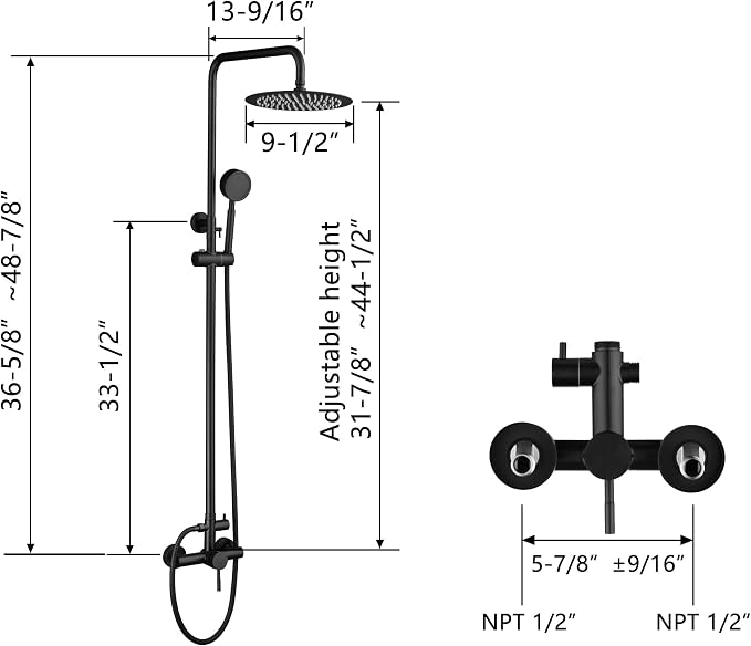 Shower Faucet - Shower Faucets Sets Complete, Shower System - Outdoor Shower - Image 8