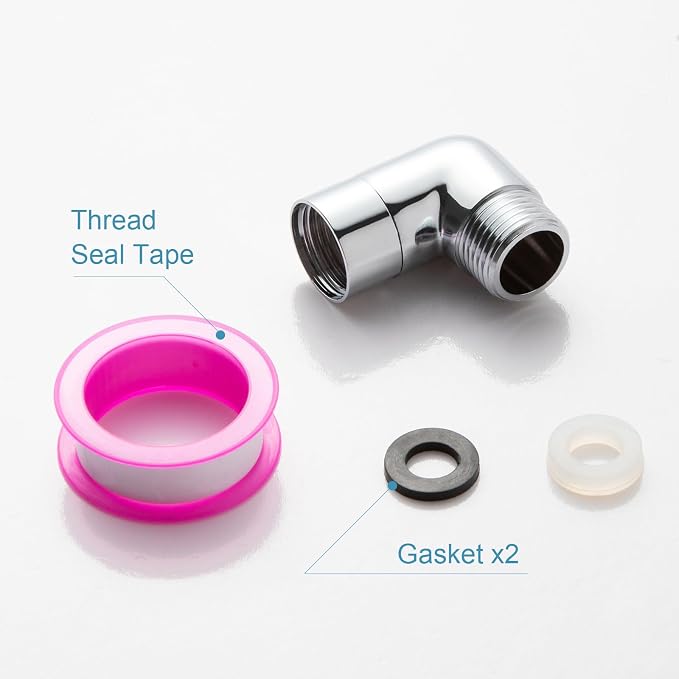 OFFO Shower Head Elbow Adapter, All Metal Handheld Shower Head Elbow Adapter - Image 7