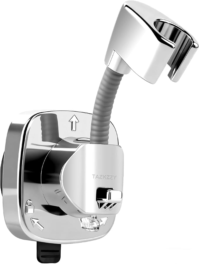Handheld Shower Head Holder Suction, 360° Adjustable Shower Head Holder Wall by TAZKZZY