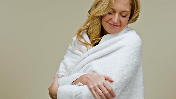 SALBAKOS 100% Turkish Cotton Bath Towel Set of 4 27x54 inch | Heirloom Quality - Image 4